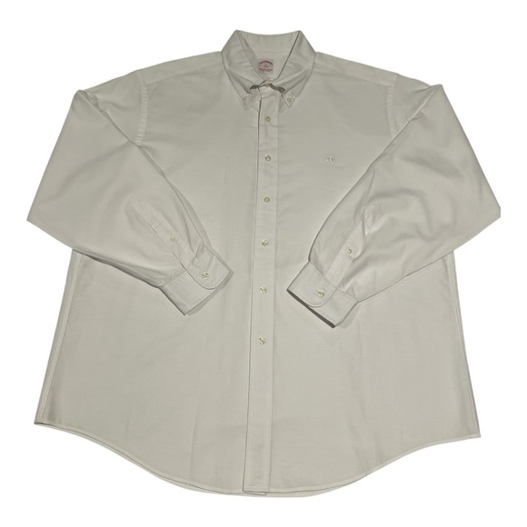 Brooks Brothers 346 Men's XL White The Original Polo Shirt All Supima Cotton ECU - Picture 1 of 13